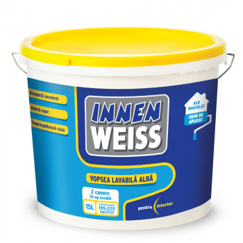 Innenweiss vopsea lavabila interior alb 15L